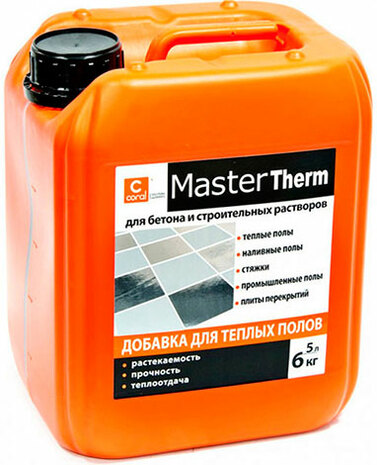 Пластификатор для теплого пола CORAL MASTER THERM 5 л