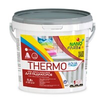 Эмаль акриловая для радиаторов THERMO AQUA Nanofarb 0,8 л