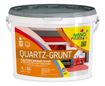 Адгезионный грунт QUARTZ-GRUNT для внутренних и наружных работ ТМ "Nanofarb"