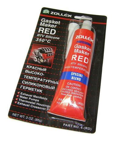 Герметик прокладок черный и красный "ZOLLEX"  85 гр.(+350*С)